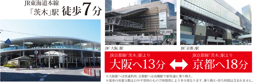 JR東海道本線 「茨木」駅 徒歩7分